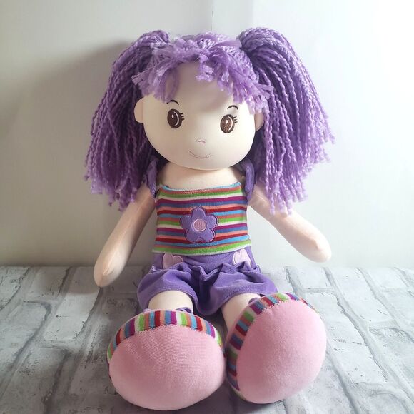NWOT Soft Cuddly Purple Lollypop Doll 18in - Picture 1 of 3
